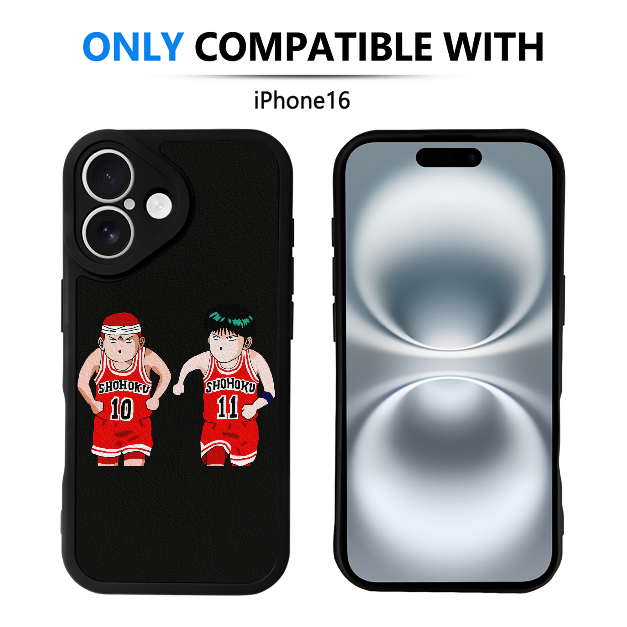 （画像用） SLAM DUNK／スラムダンク 【iPhone 16シリーズ対応】シリコンスマホケース（レザー調） 材質：シリコン
